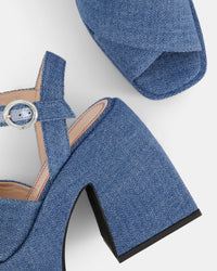 Bulla Joni 120 platforms - Sunlight denim