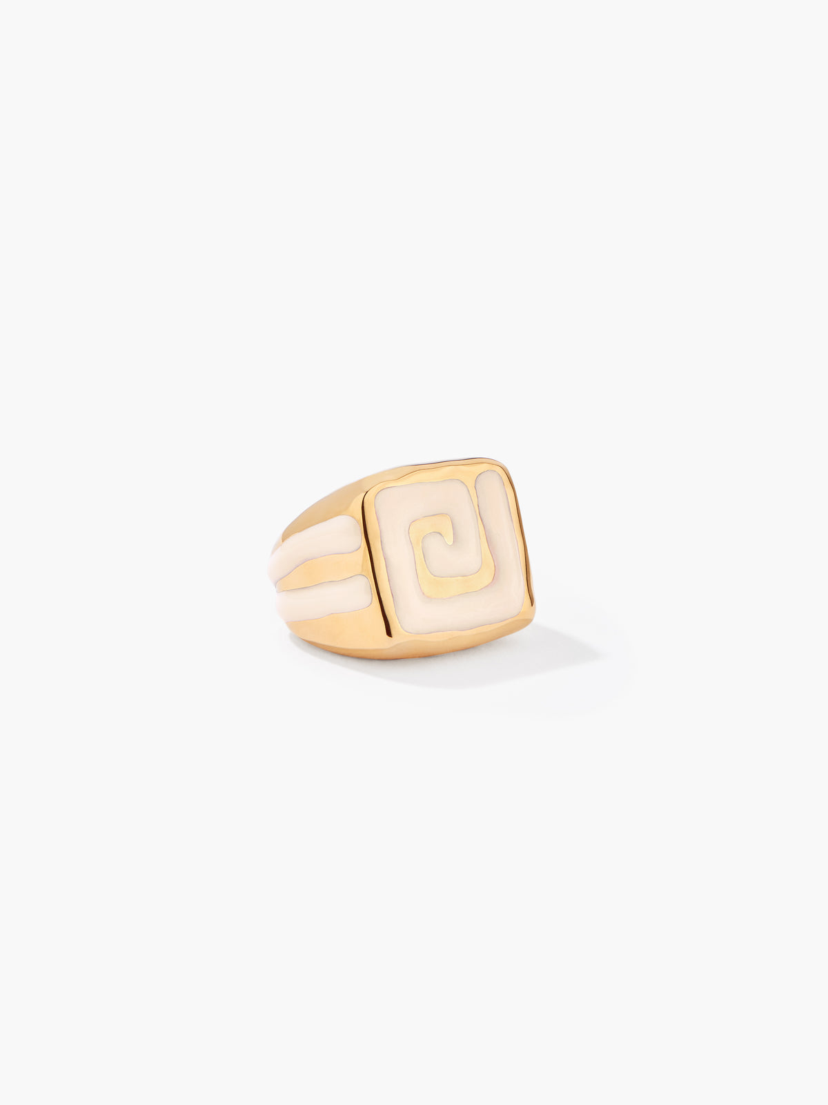 Bague Bague Caleta - Doré et ivoire