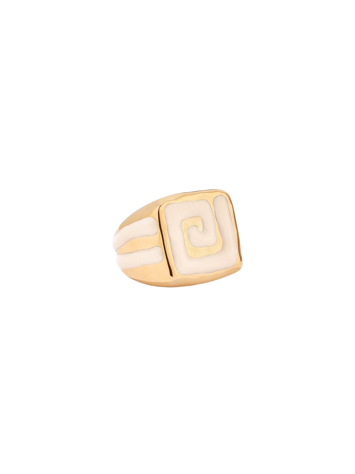 Caleta ring plated in 18K gold - Gold