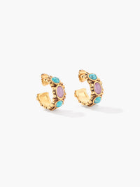 Boucles d'oreilles Creoles Kabah - Doré