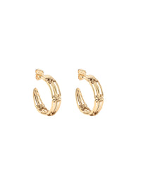 Boucles d'oreilles Caliche Boucles D'Oreilles Creoles - Doré