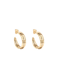 Boucles d'oreilles Caliche Boucles D'Oreilles Creoles - Doré