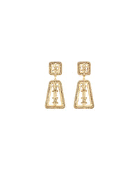 Boucles d'oreilles Caliche plaquées or 18K - Doré