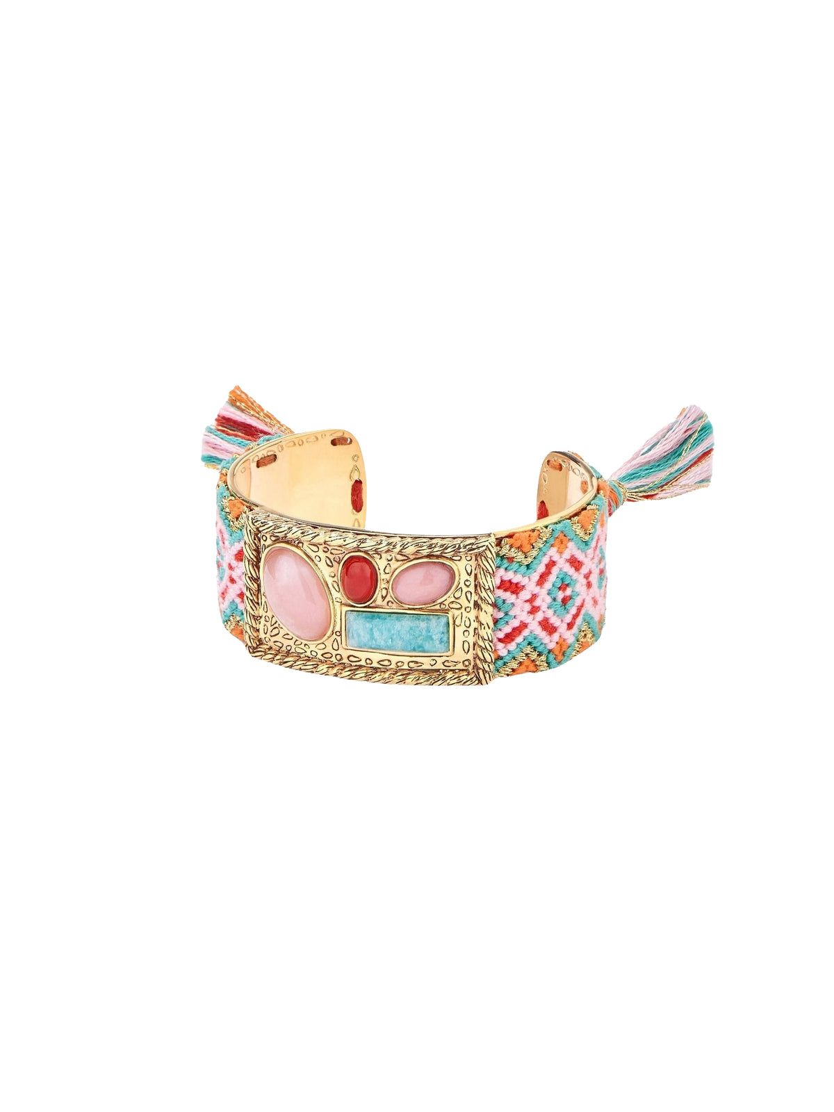 Malli bracelet in 18K gold plating & Gemstones - Multicolor