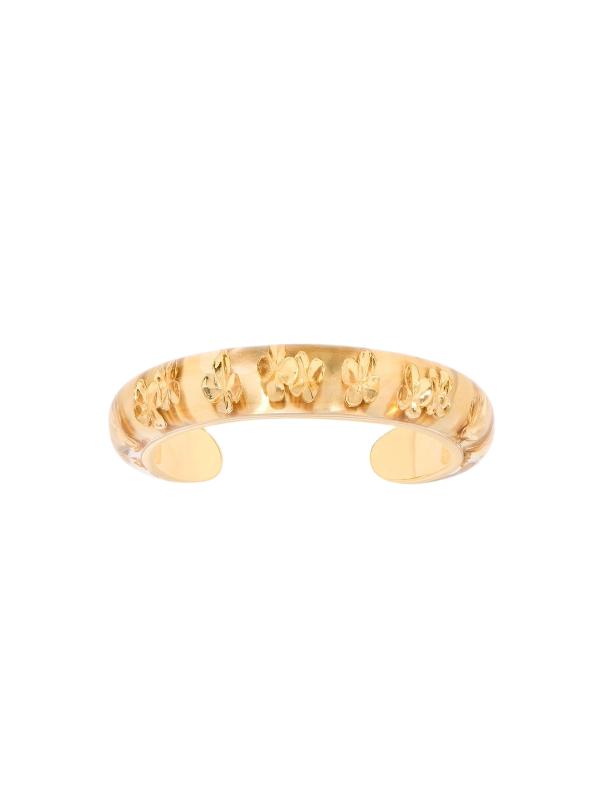 Figarella bracelet in 18K gold plating - Gold & Transparent
