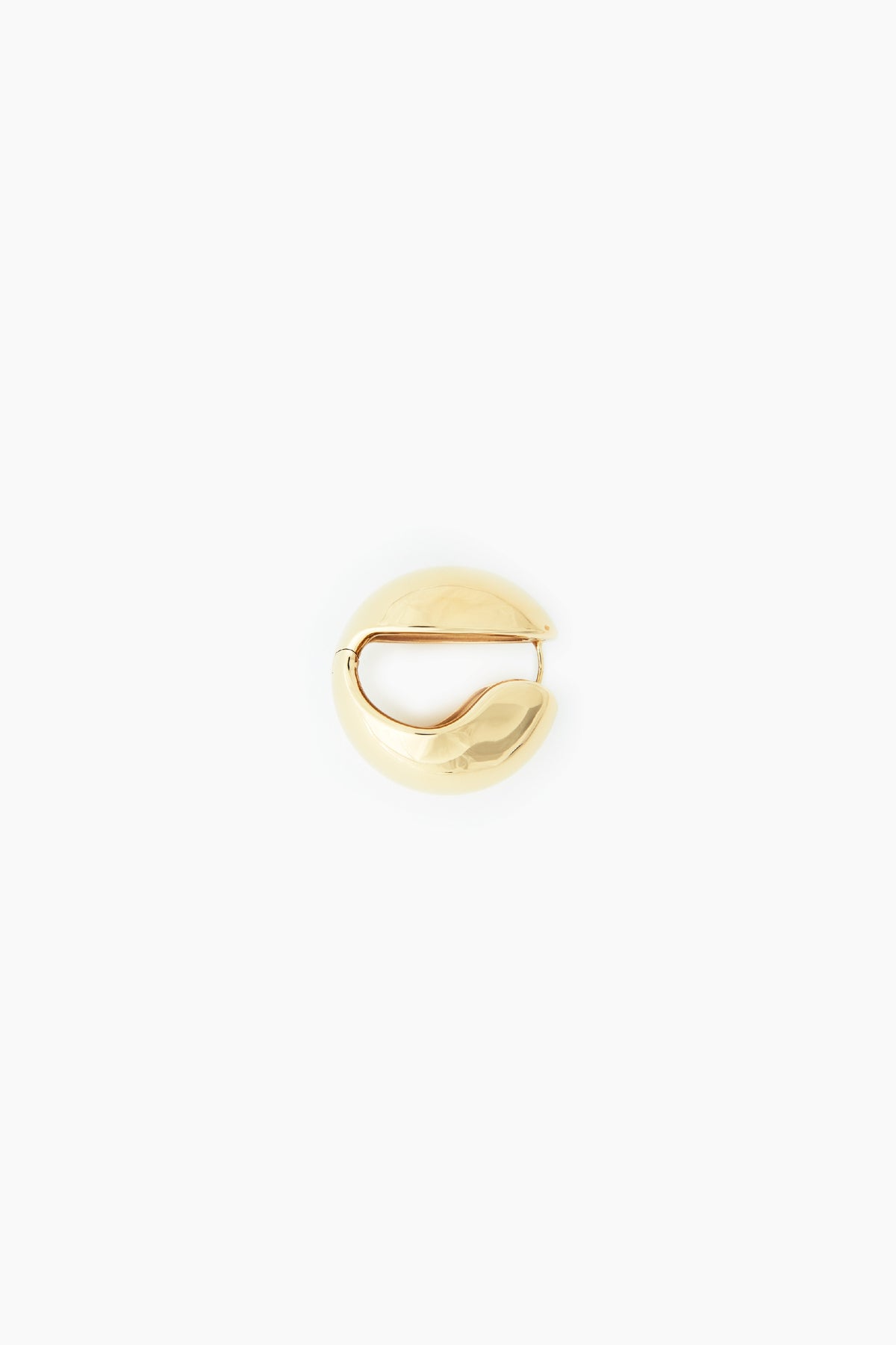 XL LOGO CREOLE EARRINGS
