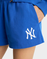 Yankees Serif Disco Short - Team Blue & White