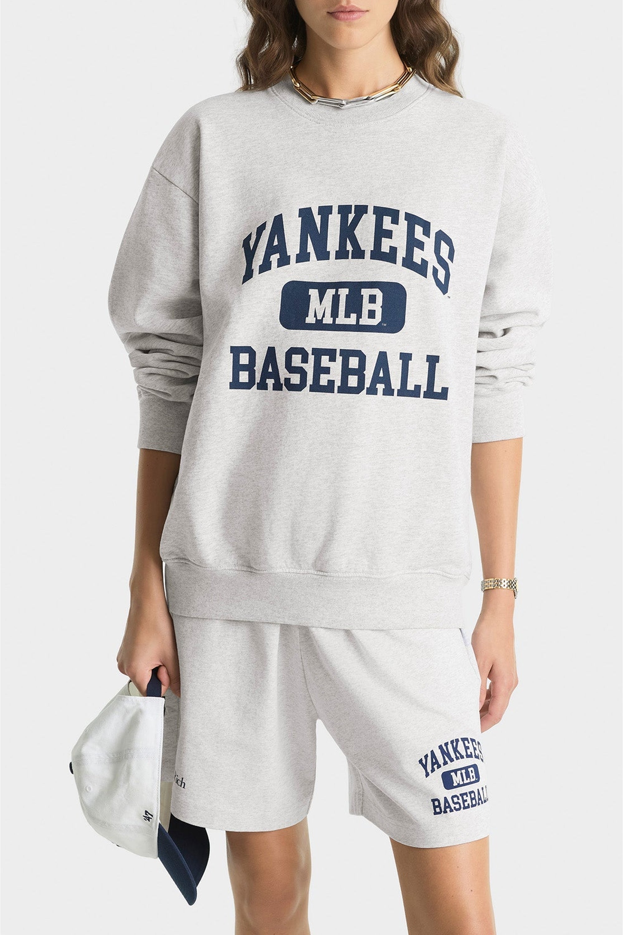 Sweatshirt Yankees Ivy imprimé - Heather Gray