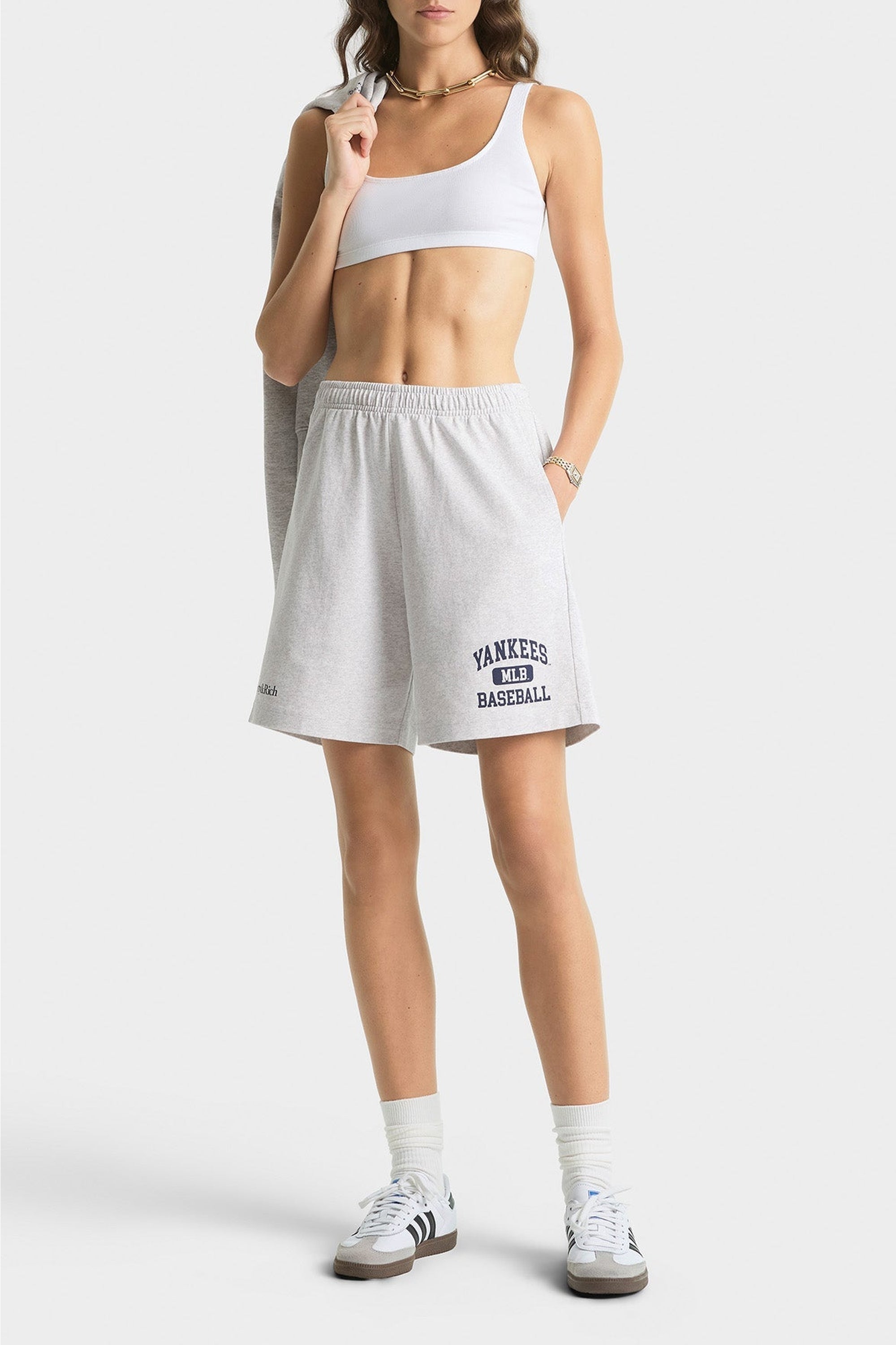Bermuda Yankees Ivy à poches - Heather Gray