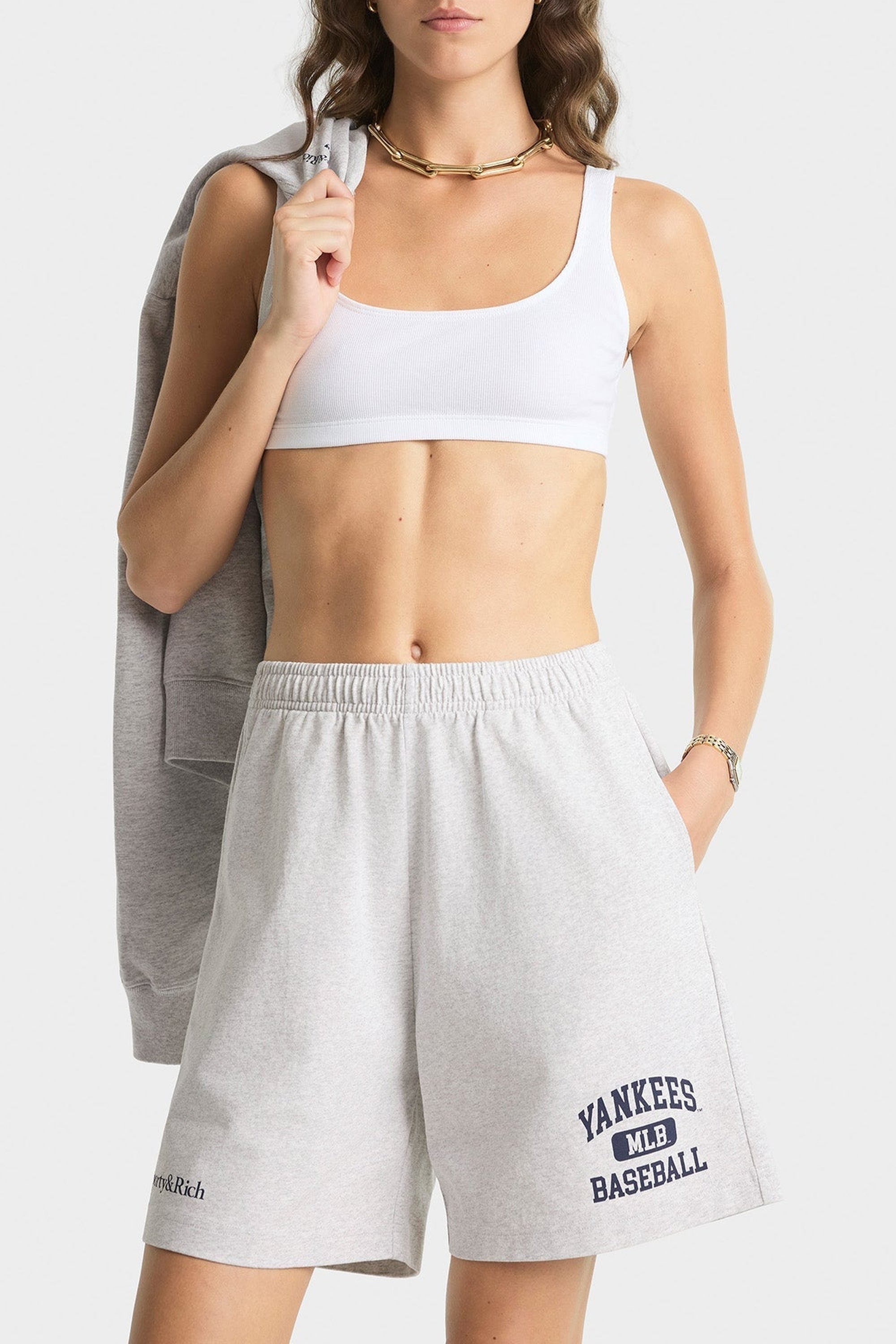 Bermuda Yankees Ivy à poches - Heather Gray