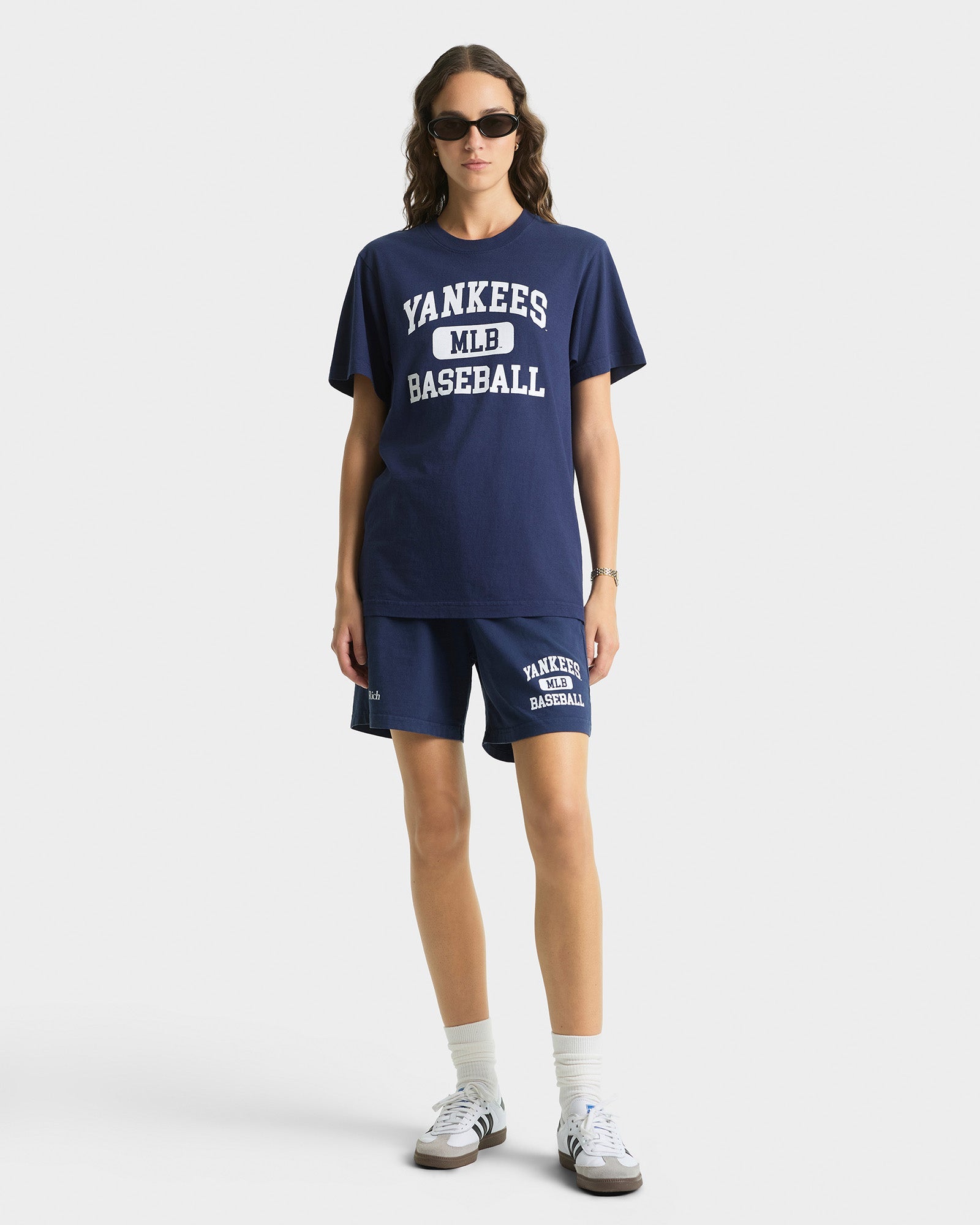 Yankees Ivy T-Shirt - Navy & White