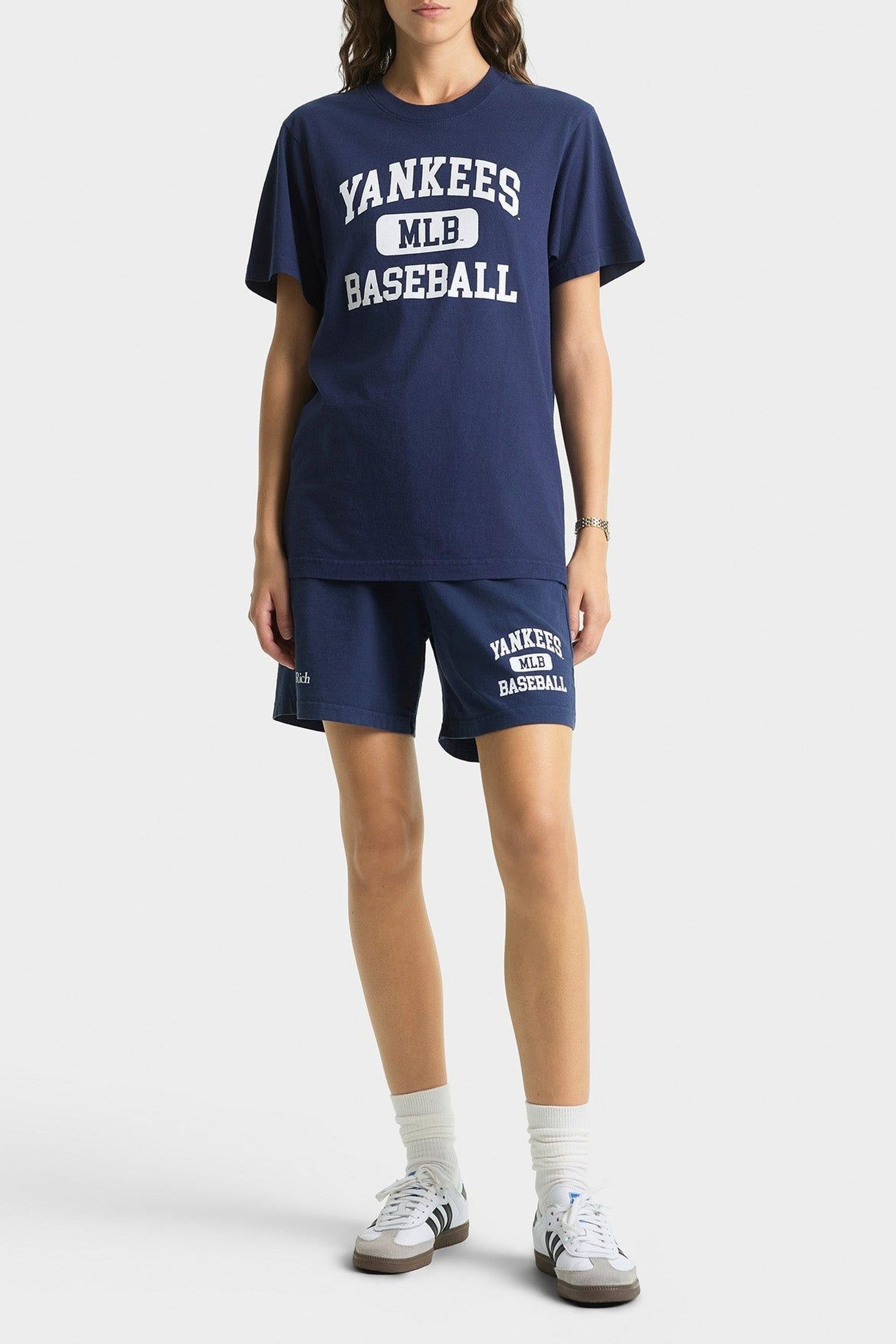 Yankees Ivy T-Shirt - Navy & White