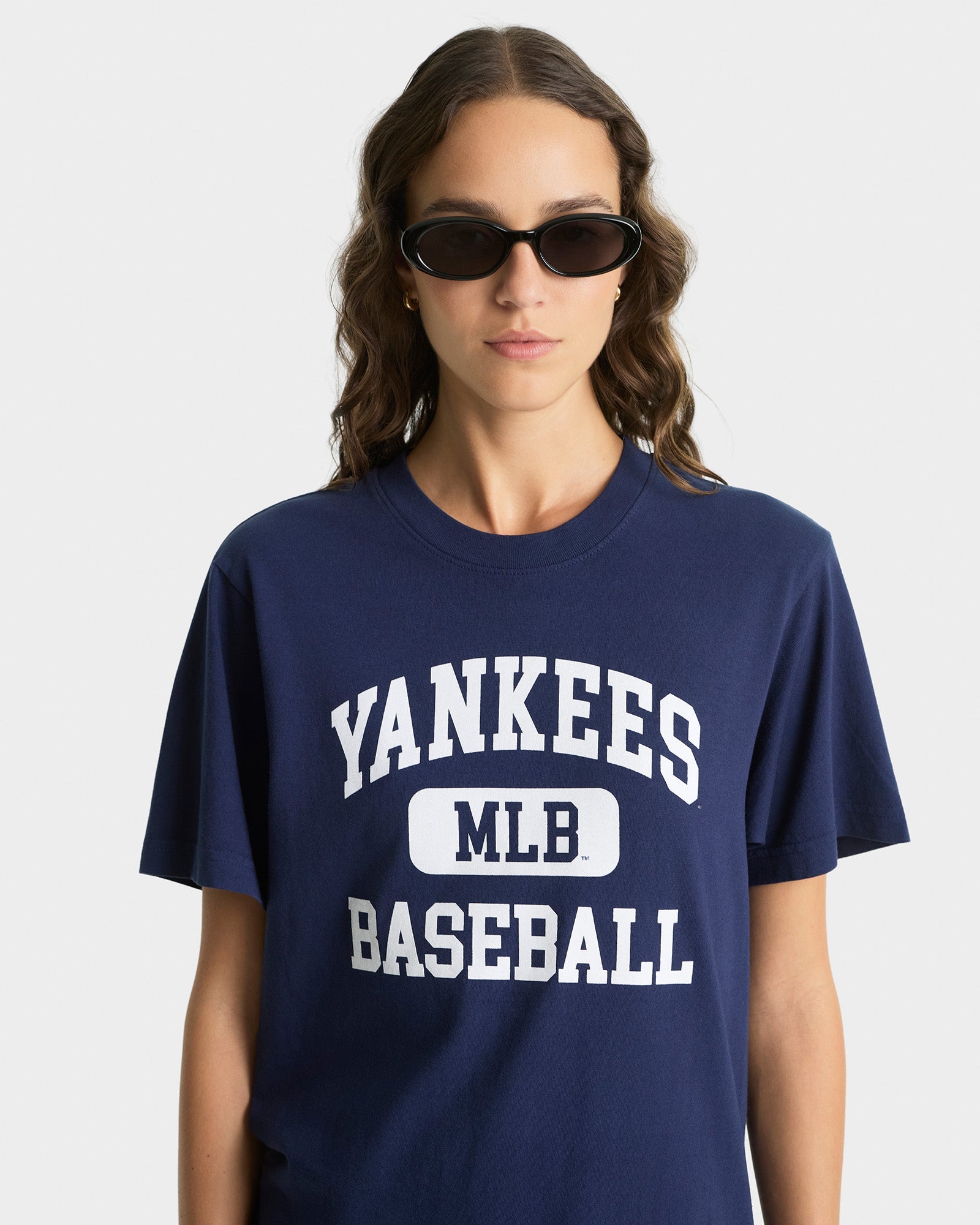 Yankees Ivy T-Shirt - Navy & White