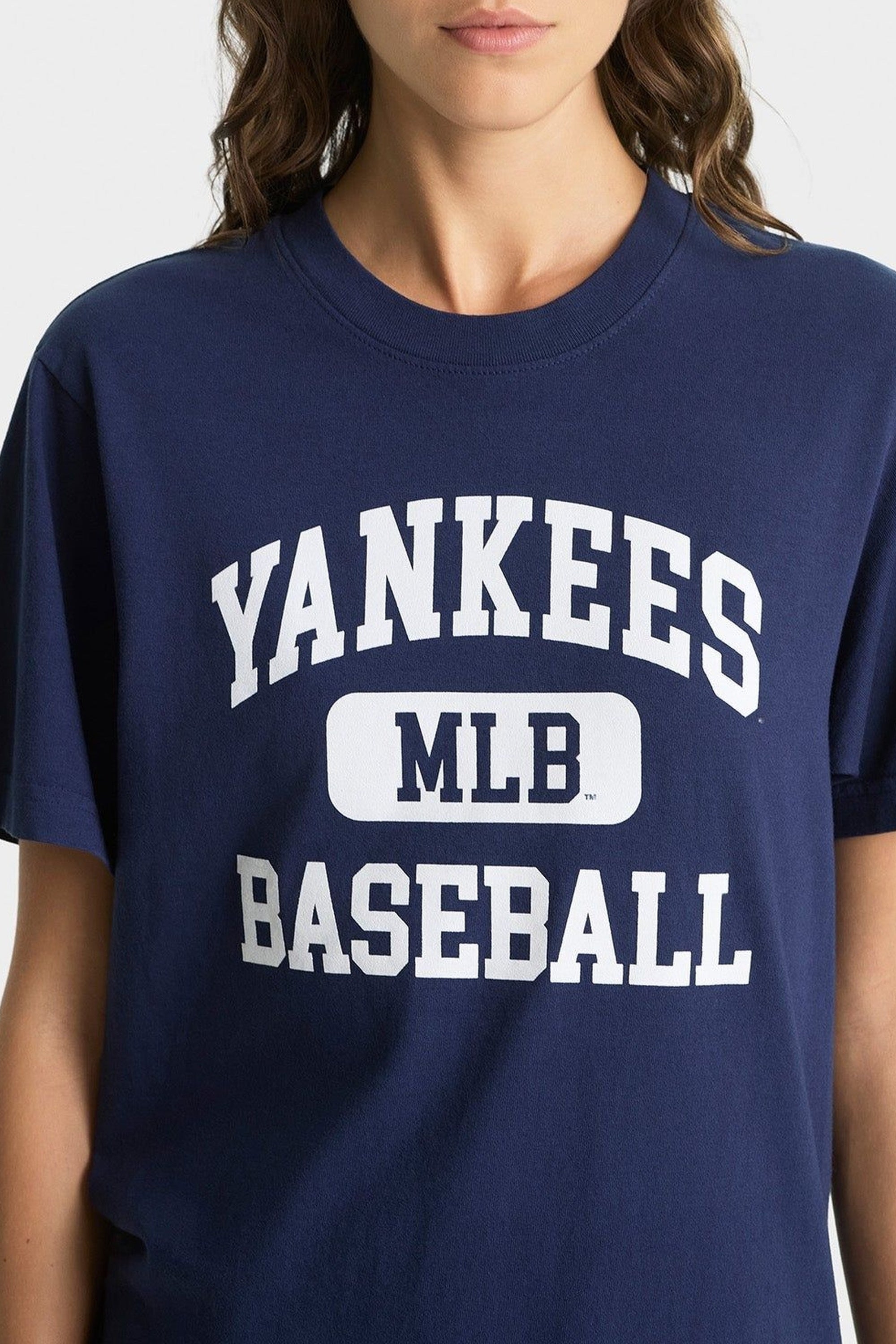 Yankees Ivy T-Shirt - Navy & White