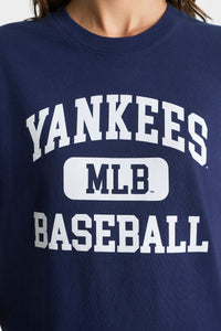 Yankees Ivy T-Shirt - Navy & White