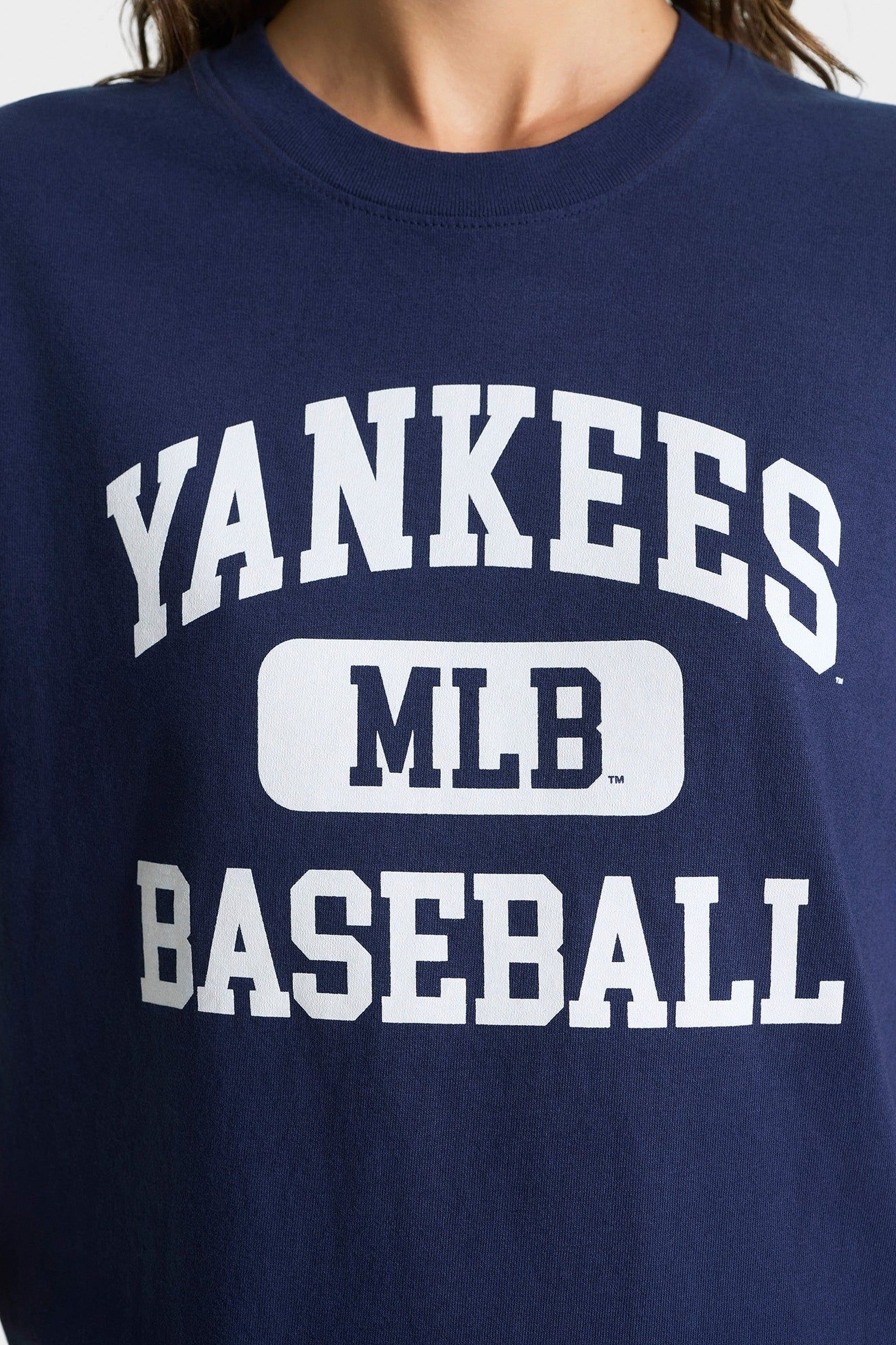 Yankees Ivy T-Shirt - Navy & White