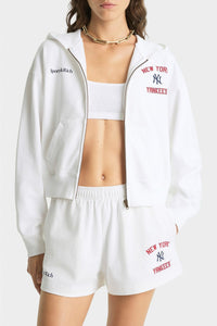 Short Yankees à taille élastique - White