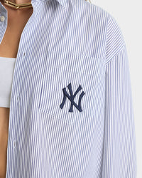 Chemise oversize à rayures - Navy Striped