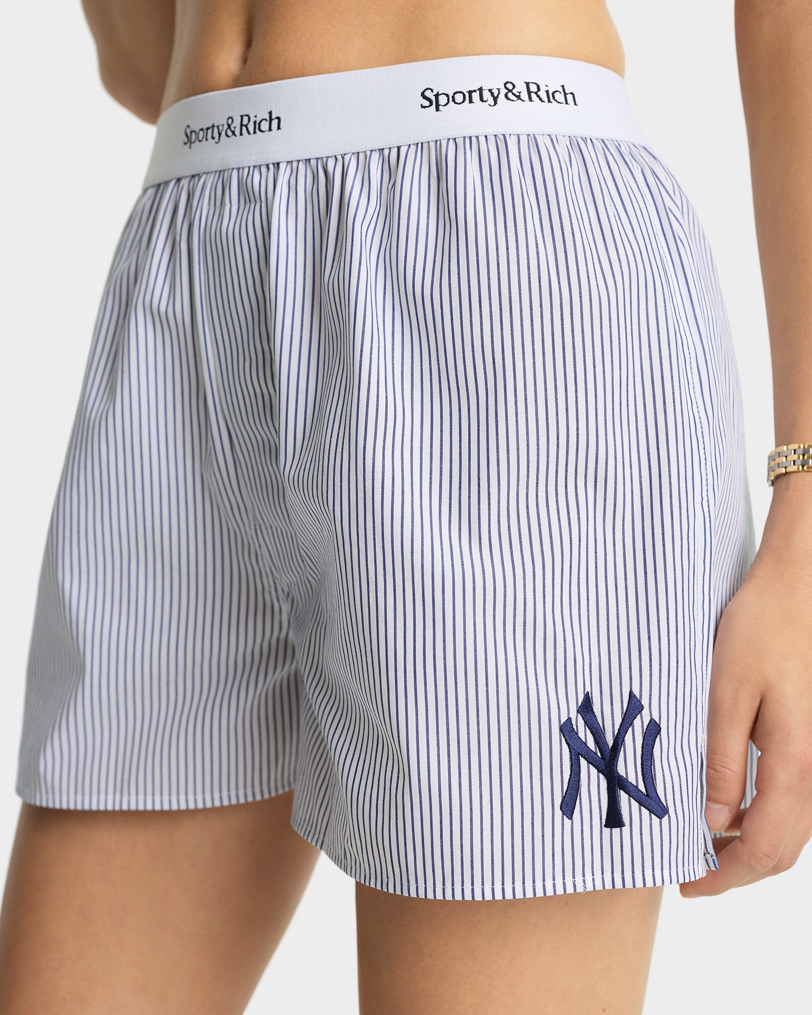 Short à rayures - Navy Striped