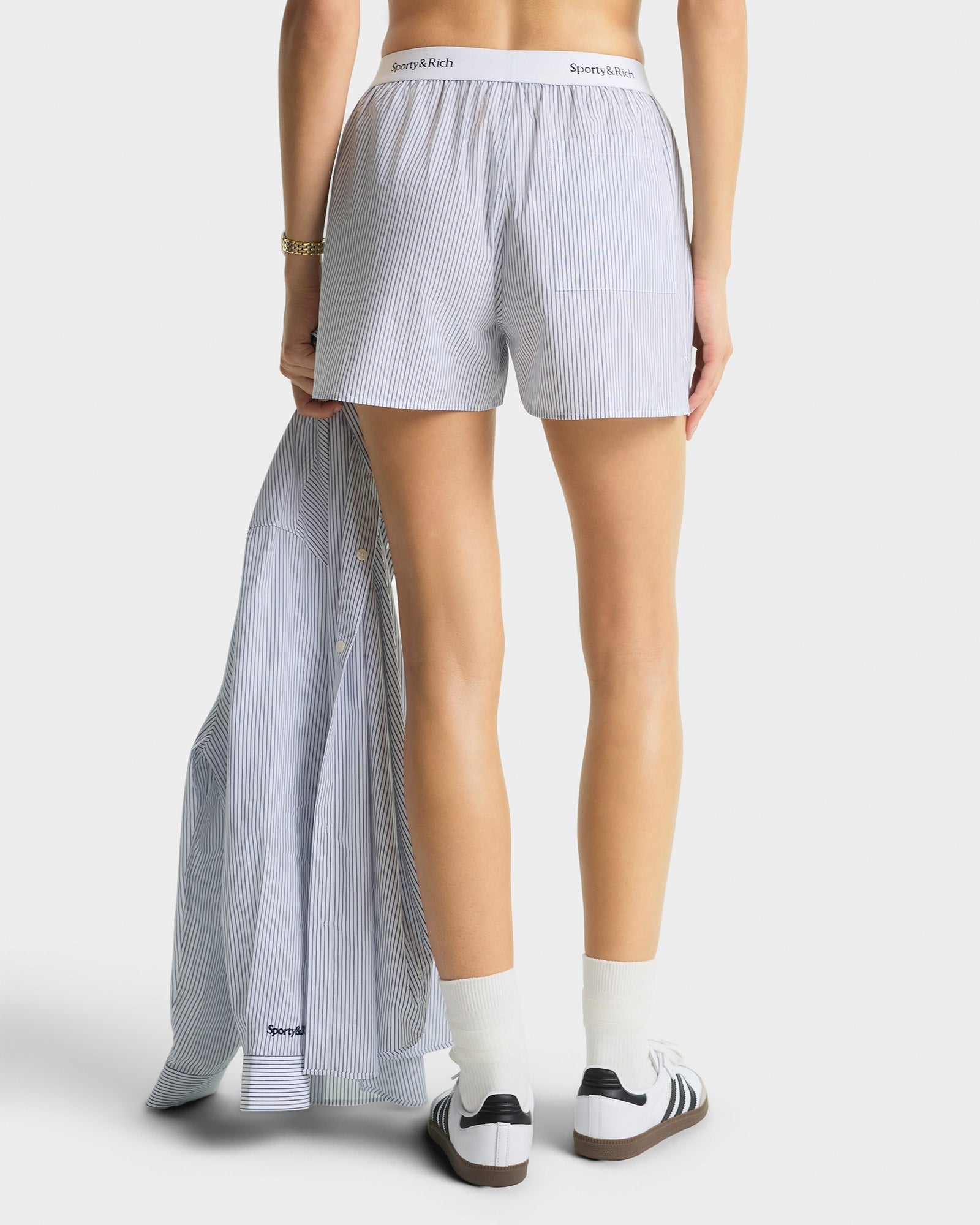 Short à rayures - Navy Striped