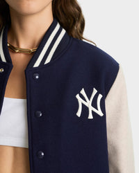 Homerun Wool Varsity Jacket - Navy & Cream