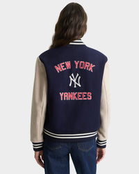 Homerun Wool Varsity Jacket - Navy & Cream