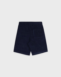 Short en éponge pour enfant avec logo Signature - Bleu marine foncé