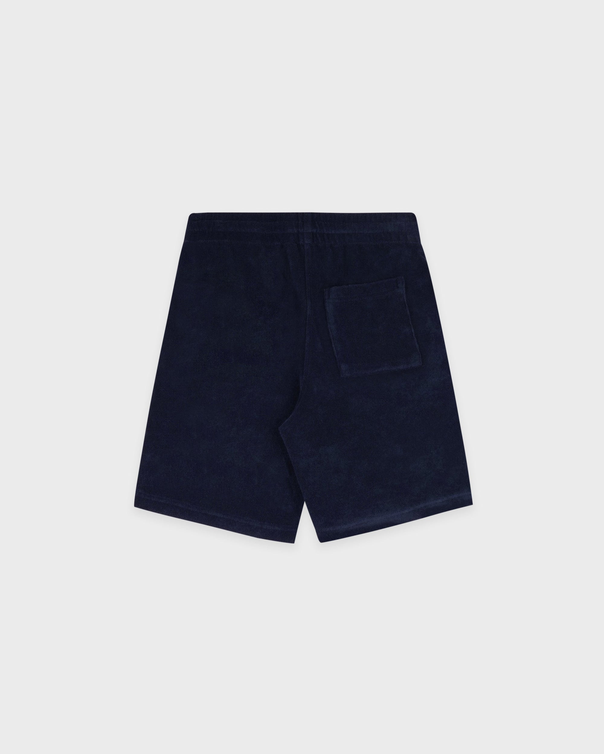 Short en éponge pour enfant avec logo Signature - Bleu marine foncé