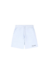 Short de sport à logo Signature en éponge - Ciel