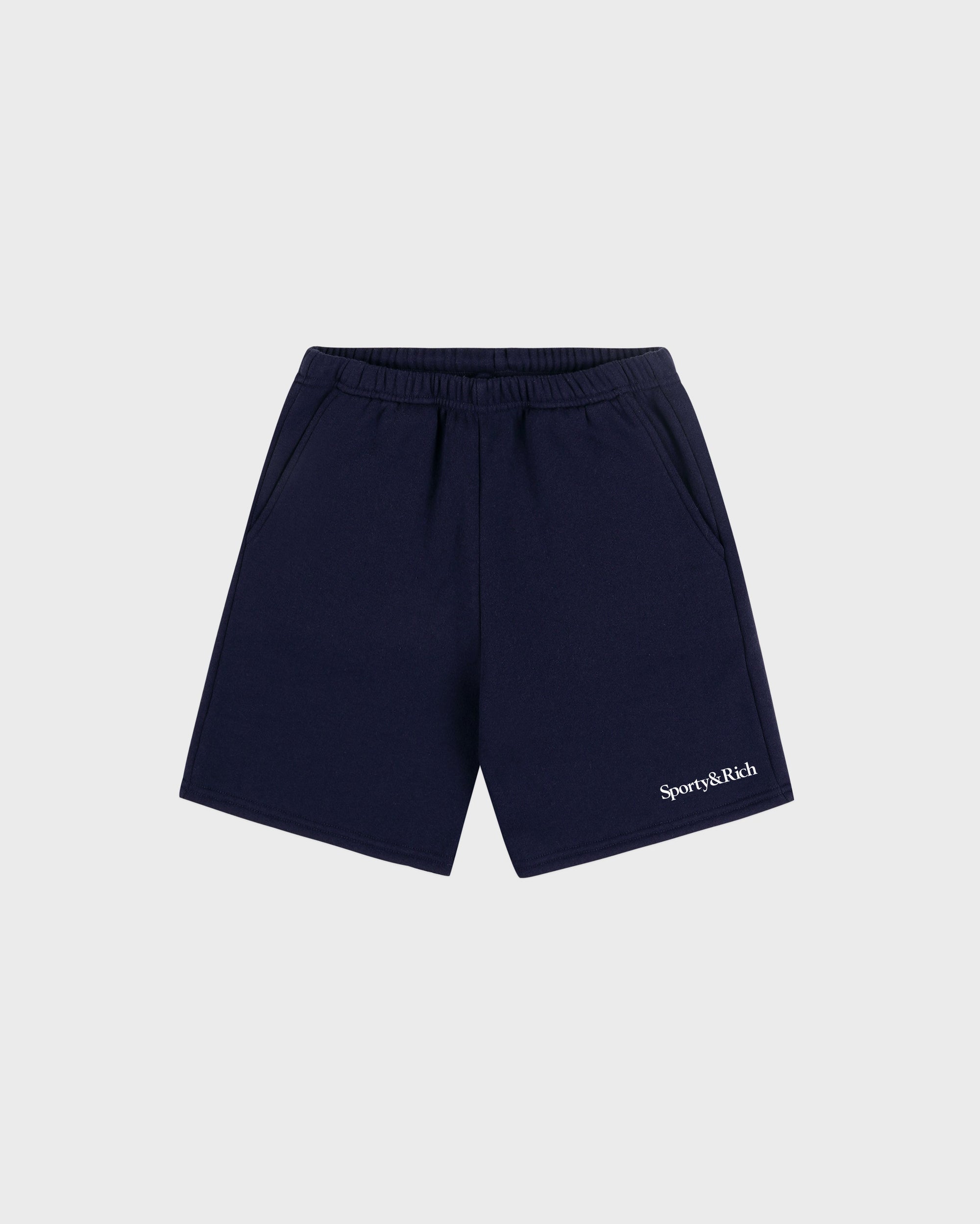 Short de sport pour enfant Serif Logo - Bleu marine foncé