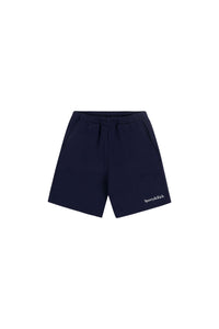 Short de sport Serif Logo - Bleu Marine Foncé