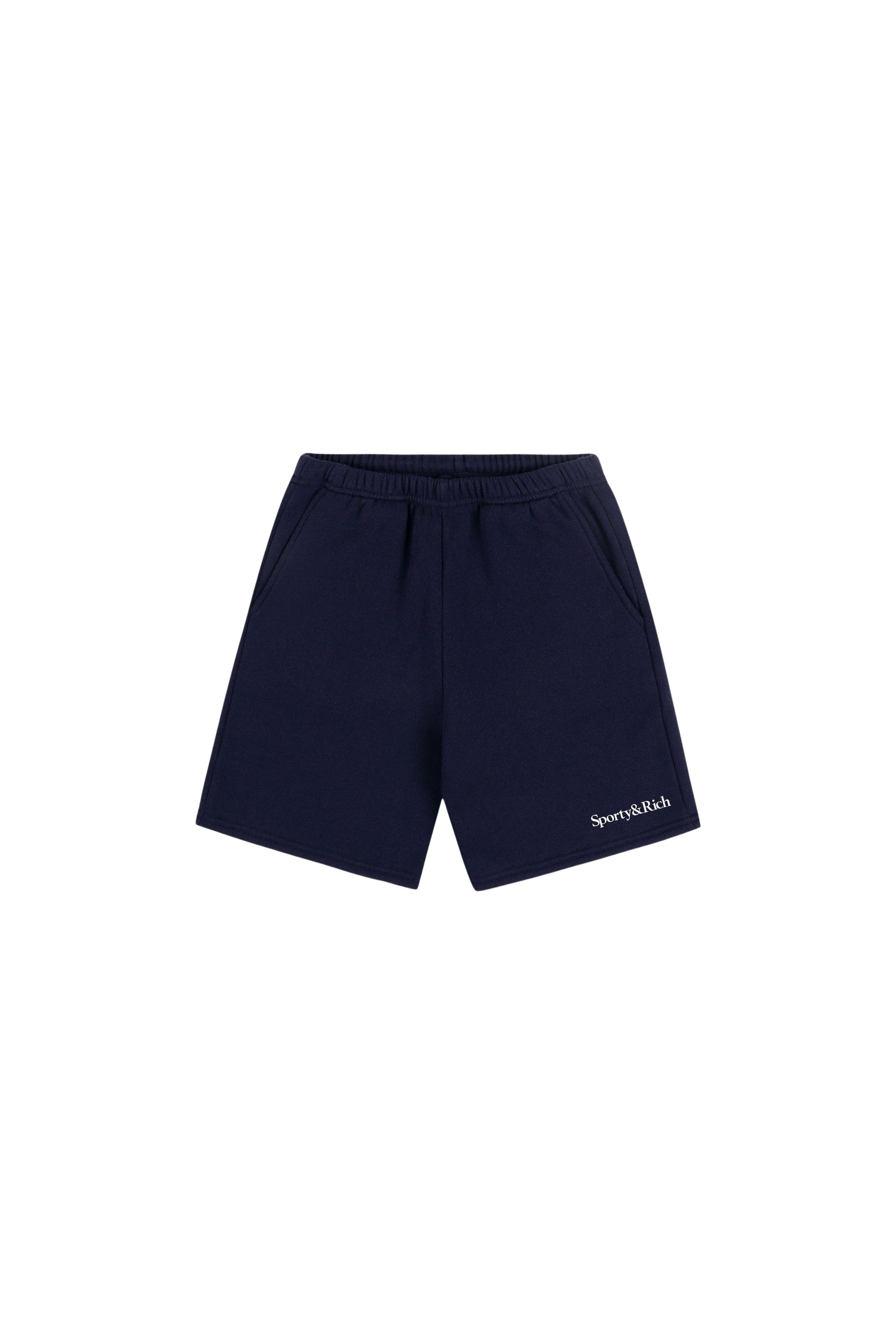 Short de sport Serif Logo - Bleu Marine Foncé
