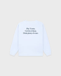 T-shirt à col rond pour enfant « Play Tennis » - Ciel