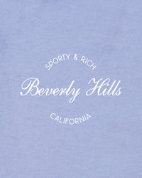 Pull à col rond Beverly Script pour enfants - Periwinkle