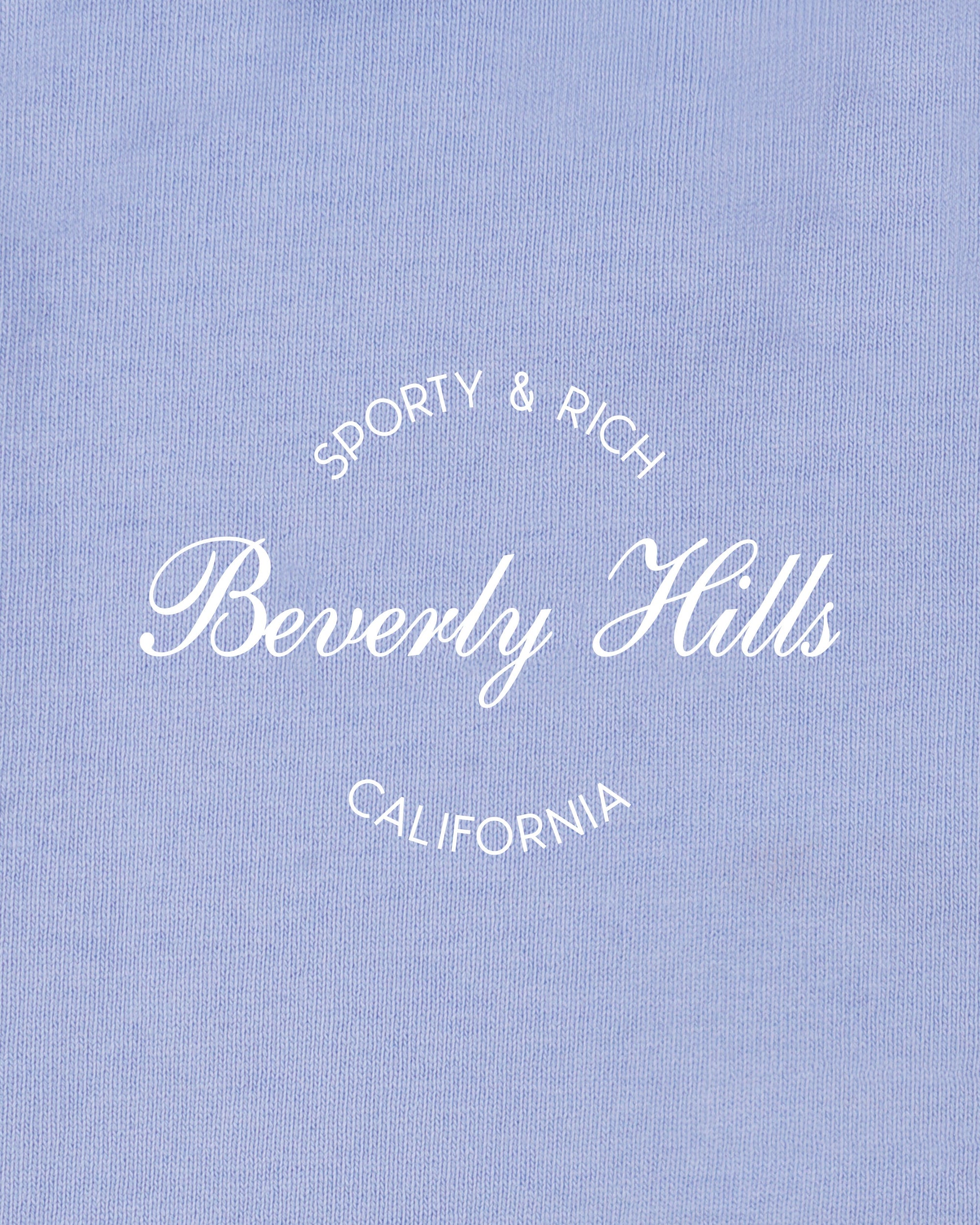 Pull à col rond Beverly Script pour enfants - Periwinkle