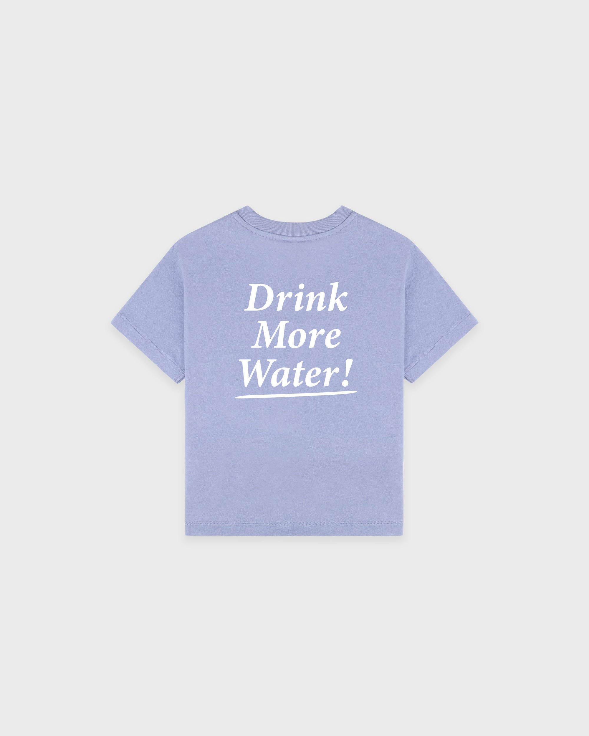 T-shirt enfant « Drink More Water » - Bleu pervenche