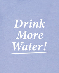 T-shirt enfant « Drink More Water » - Bleu pervenche