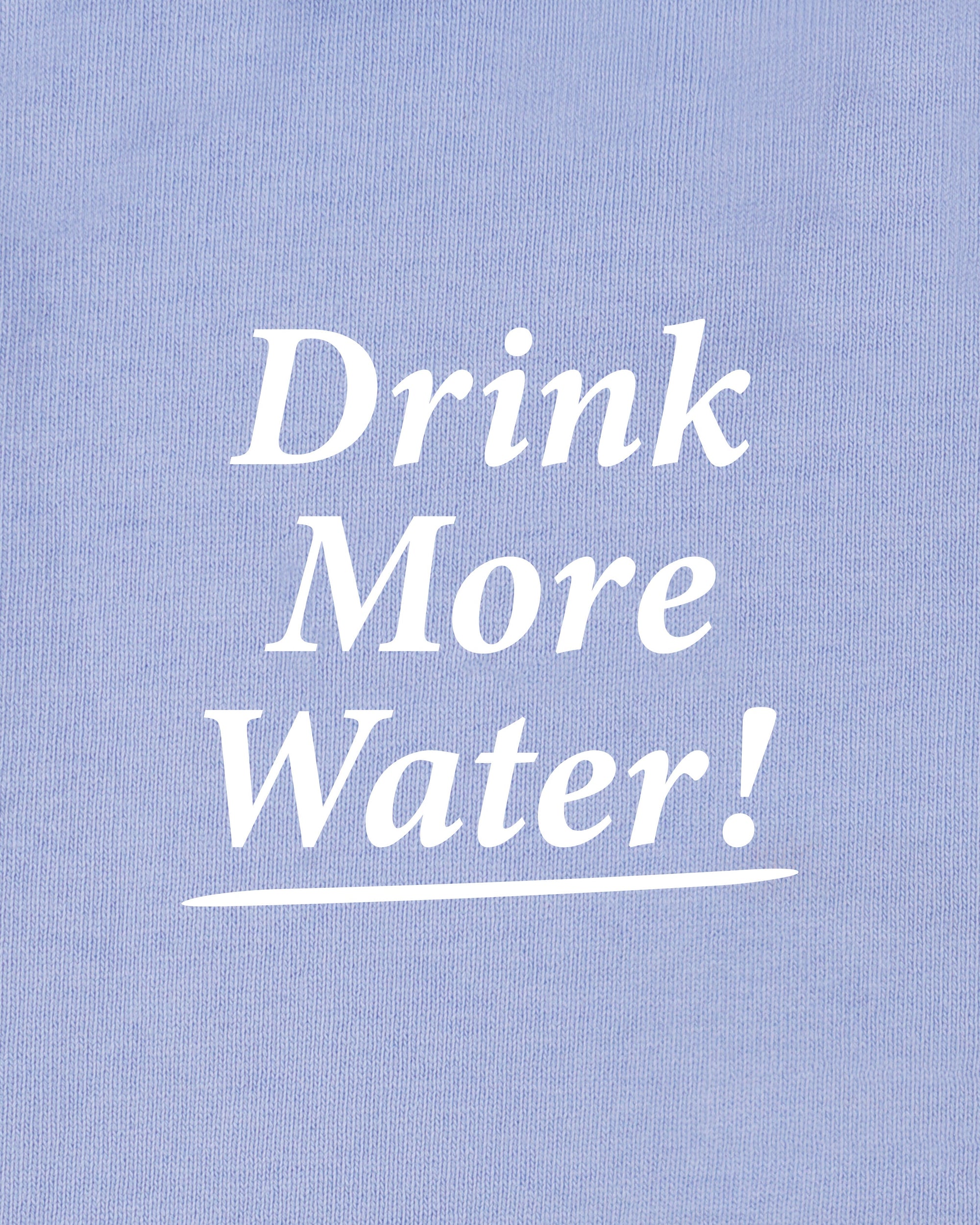 T-shirt enfant « Drink More Water » - Bleu pervenche