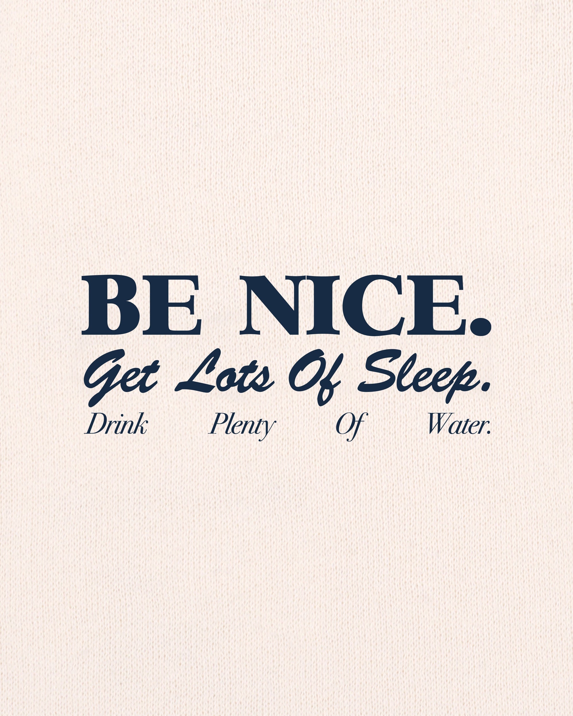 T-shirt enfant « Be Nice » - Écru