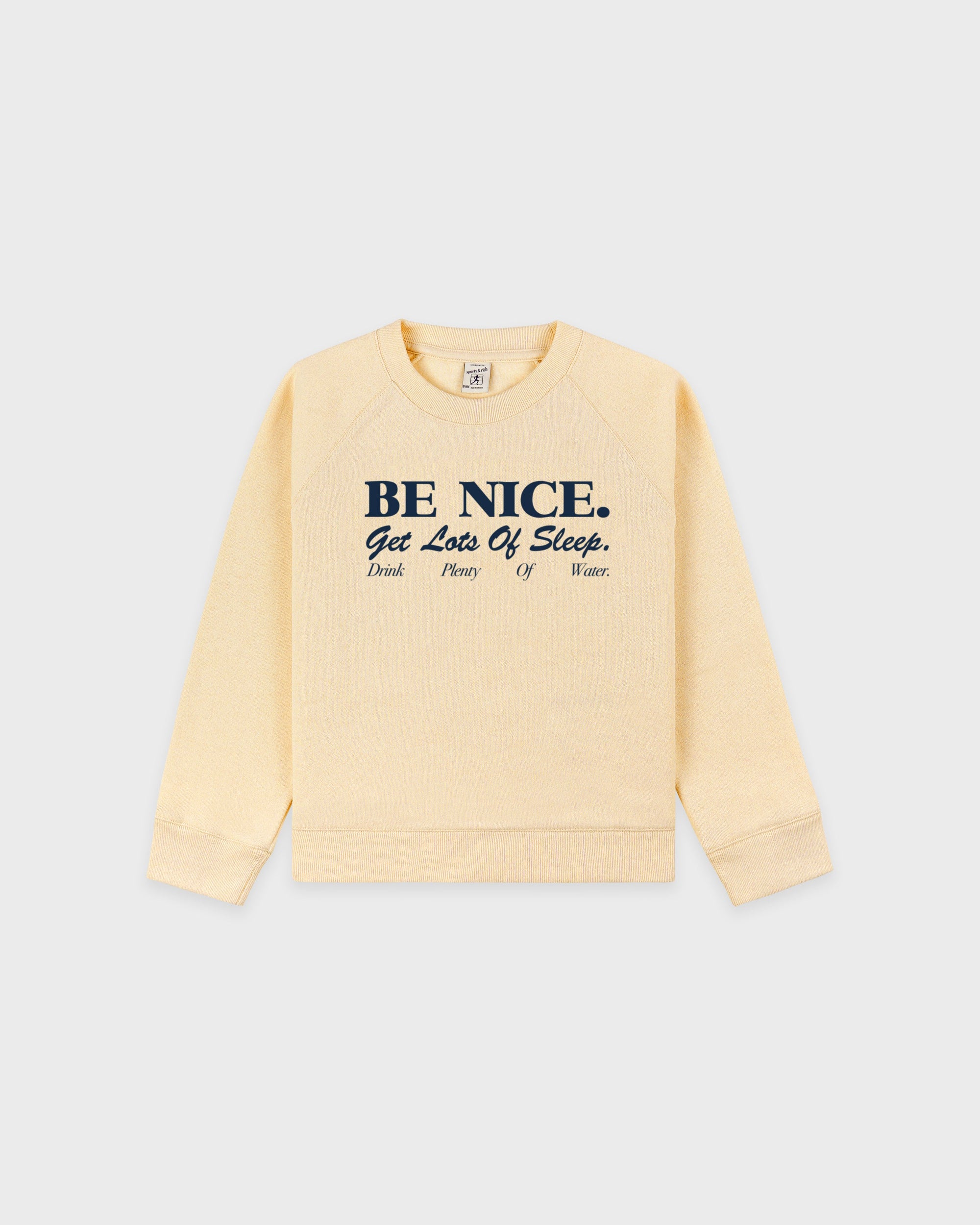 Be Nice Kids Crewneck - Almond