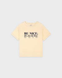 T-shirt enfant « Be Nice » - Amande