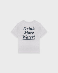 T-shirt pour enfants « Drink More Water » - Gris chiné