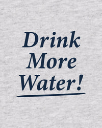 T-shirt pour enfants « Drink More Water » - Gris chiné