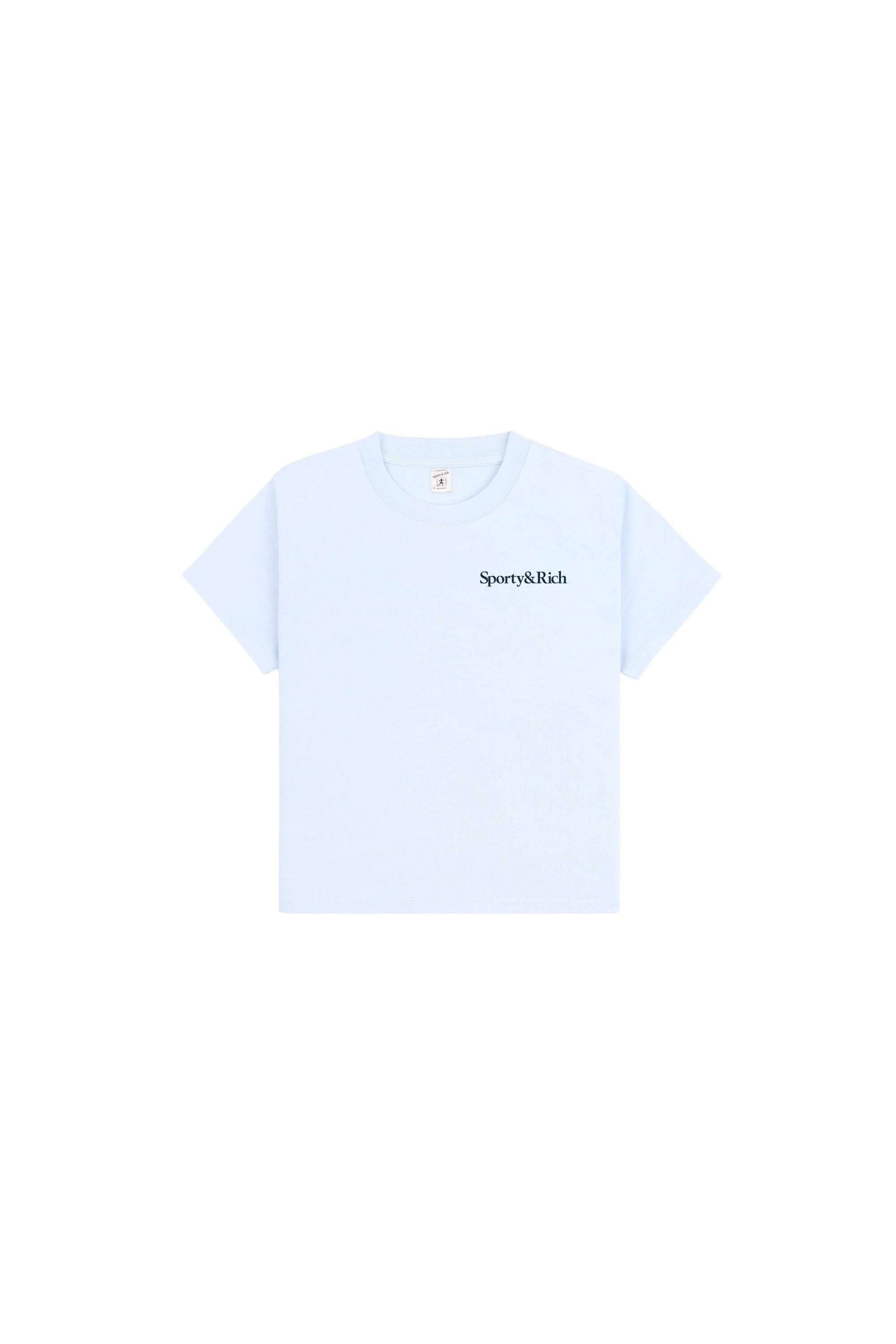 T-shirt oversize Play Tennis - Ciel