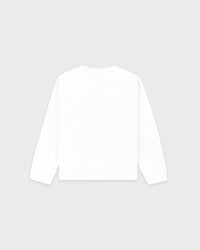 Pull à col rond Syracuse pour enfant - Blanc