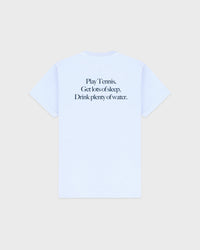 T-shirt Play Tennis - Ciel/Bleu marine