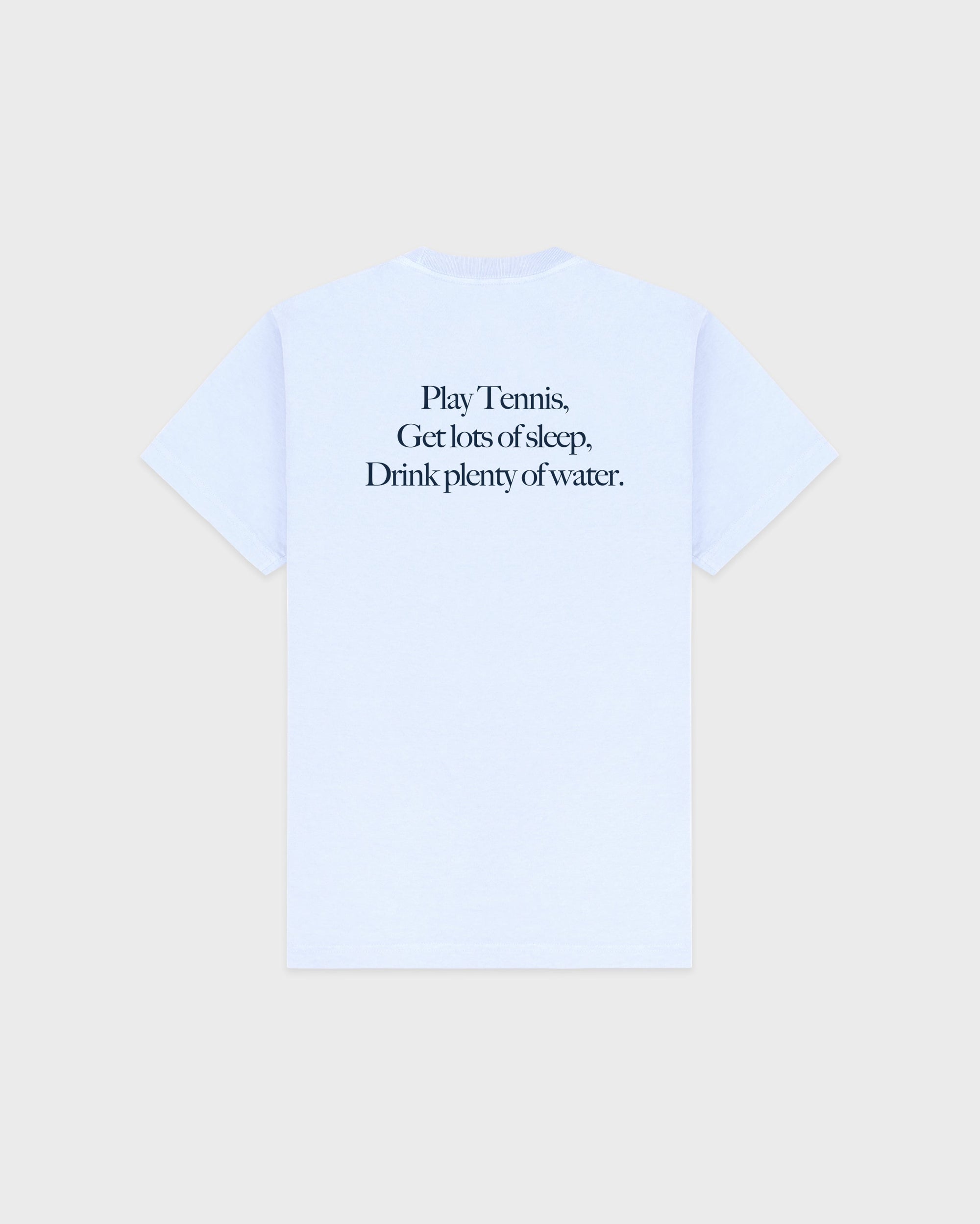T-shirt Play Tennis - Ciel/Bleu marine