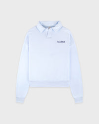 Polo brodé au logo Serif - Ciel