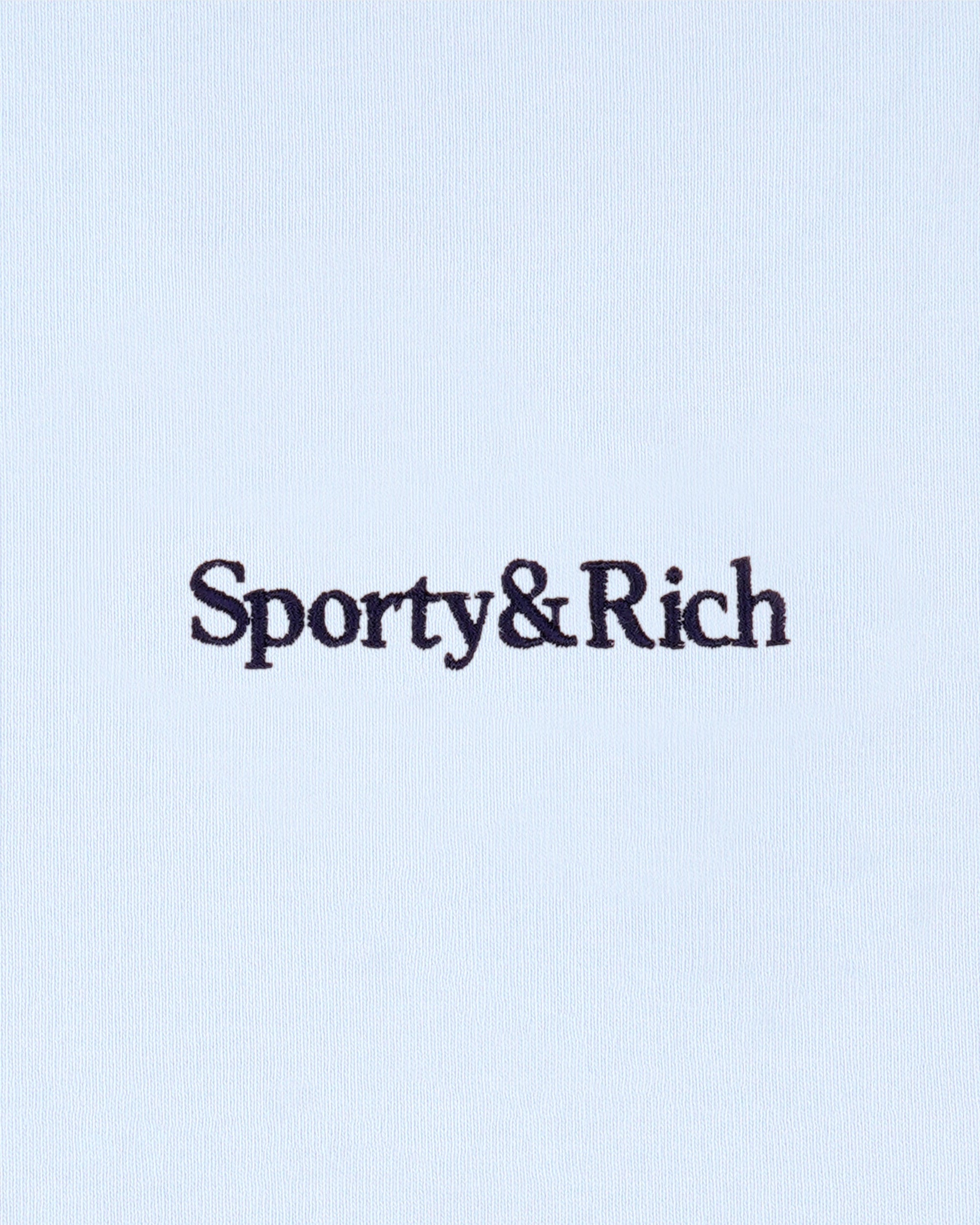 Polo brodé au logo Serif - Ciel