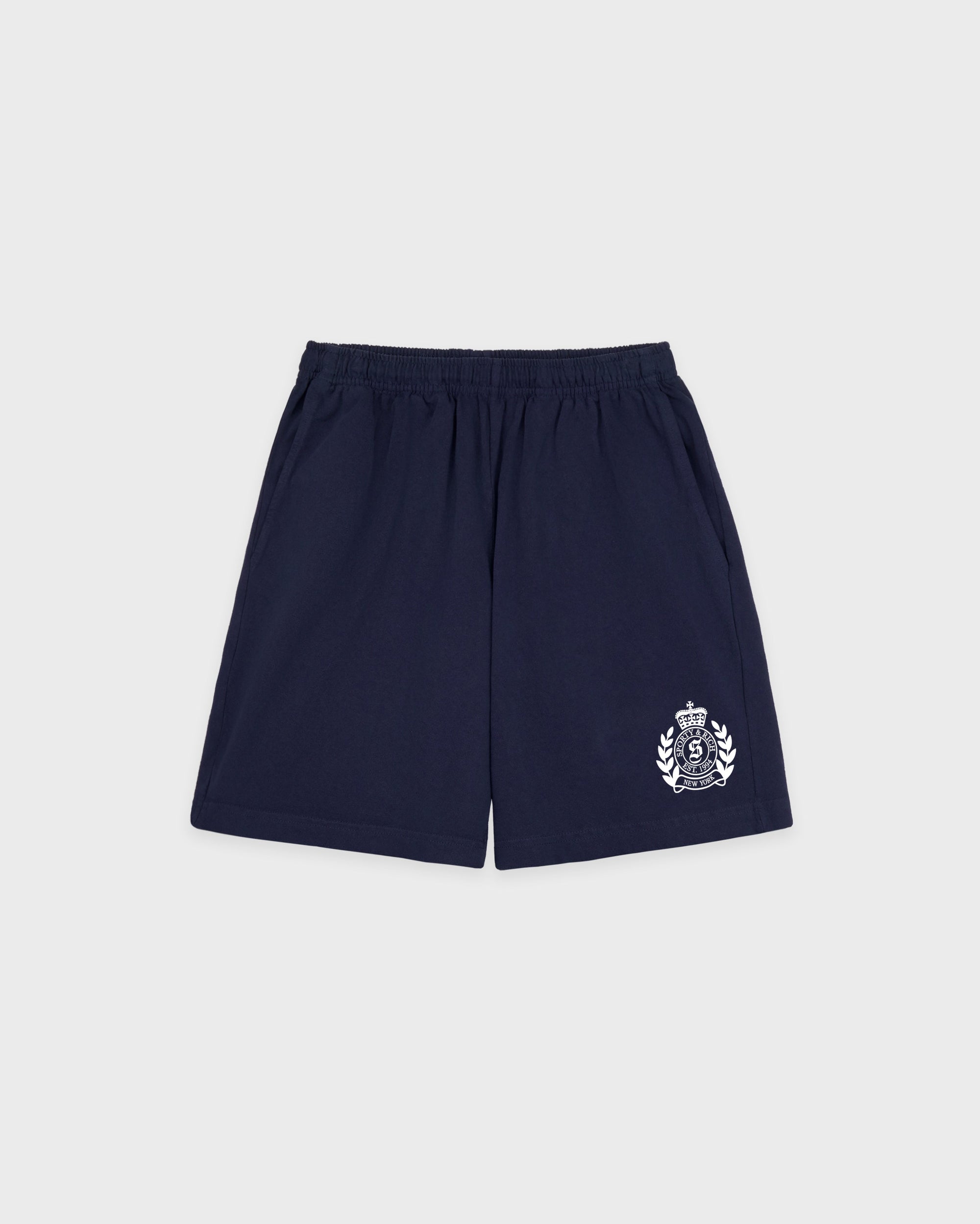 Short de sport NY Crest - Bleu marine foncé